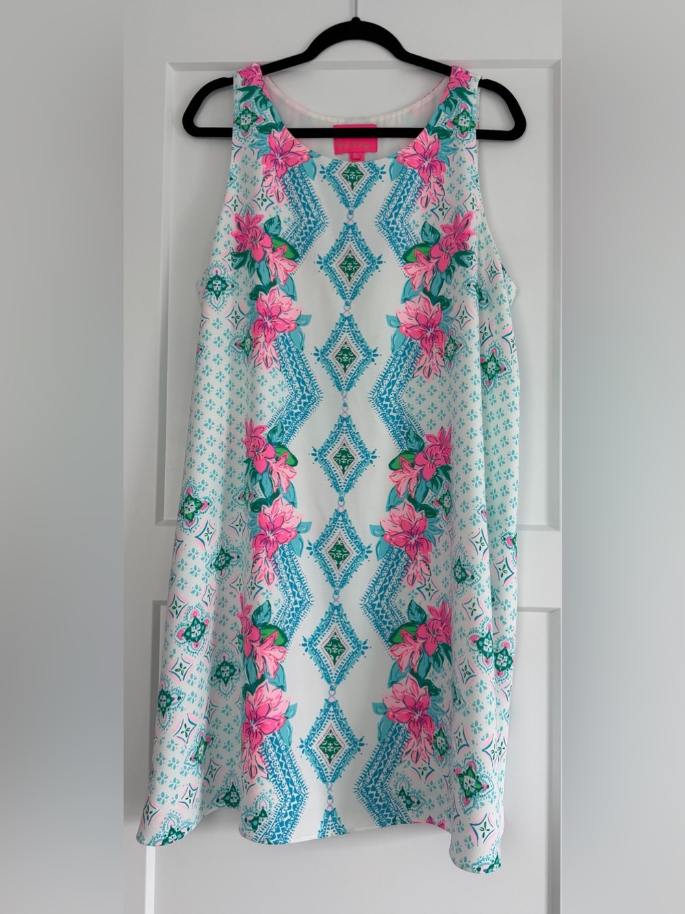 NWOT Lilly Pulitzer Jackie‎ Sleeveless Floral Pullover Shift Dress, Size XL